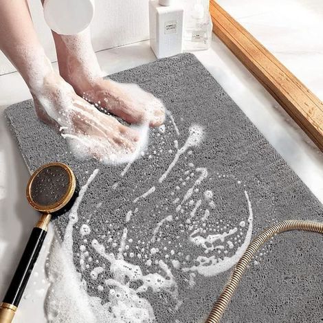 Tapis de Douche Antidérapant avec Trous de Drainage Séchage Rapide Anti Moisissure Doux Confortable pour Zones Humides -4060cm (1/4)