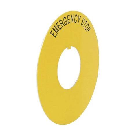 BACO LWE16300 224176 Targa di denominazione (Ø) 60 mm EMERGENCY STOP Giallo 1 pz.