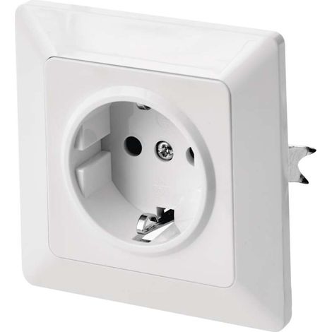 Steckdose IP20  SCHUKO Weiß (1/5)