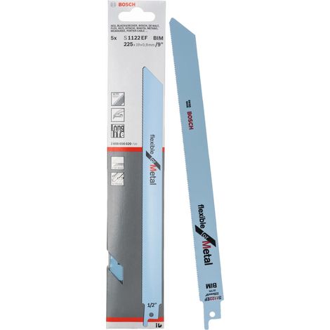 BOSCH S1122EF (pkt of 5) Flexible for metal 225mm
