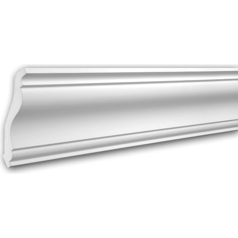 Eckleiste PROFHOME 150133F Zierleiste Flexible Leiste Stuckleiste Neo-Klassizismus-Stil weiß 2 m