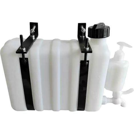 Réservoir d'eau blanc pour véhicule, installation rapide, léger et lourd. (1/4)