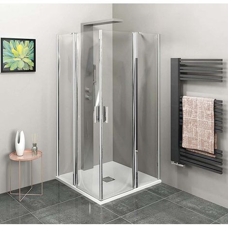 Polysan Zoom Line - Cabina de ducha, 90x90 cm, aluminio/cristal transparente ZL5415