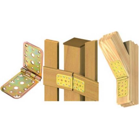 10 x PIASTRA 741 A CERNIERA ACCIAIO TROPIC 65X148X148 MM