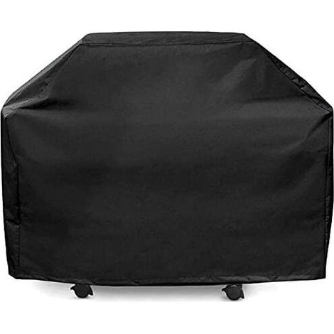 SEPSHA Housse Barbecue Gaz de Grill Anti-Vent/Anti-UV/Anti-l'eau/Anti-l'Humidité/Antipoussière, 145 x 61 x 117 cm, Noir (1/5)