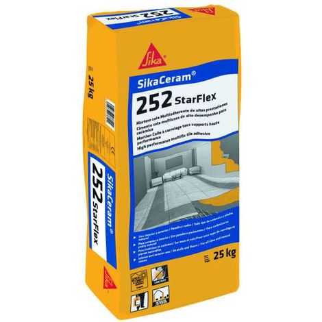 SikaCeram-252 StarFlex Gris Saco 25 Kg SIKA (1/5)