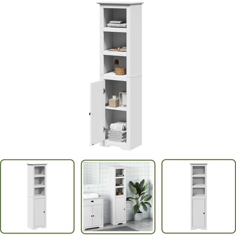vidaXL Badschrank BODO Weiß 44x30x160 cm (1/5)