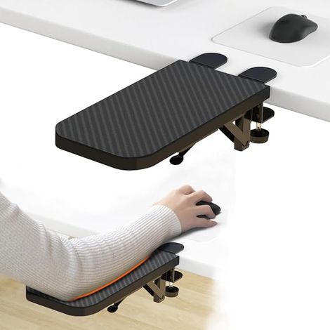 Repose-bras de bureau, repose-coudes, rallonge de bureau pliable, repose-coudes et support pour bras, repose-clavier, repose-poignets (1/5)