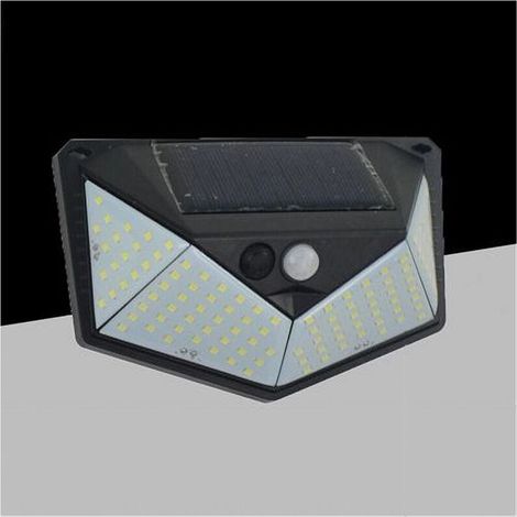 Applique Lampada Pannello Solare Parete Con Sensore Movimento Luce 4000k So-a4-n