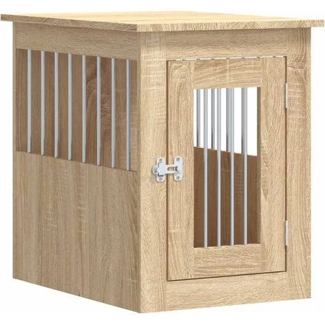 Mobilier pour cage à chien en chêne Sonoma, 45 x 62 x 59 cm