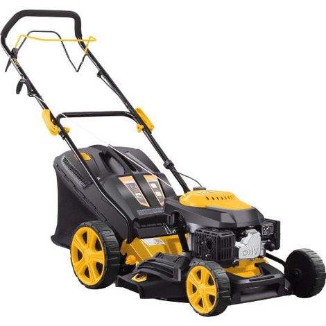 Nemura – Tondeuse thermique autotractée 146cc – Largeur de coupe 46 cm – Bac de ramassage 50L – Démarrage EASY START – 4 temps OHV - 146cm3
