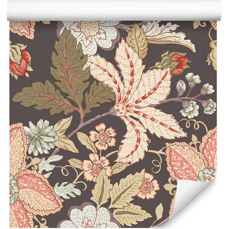 Papier peint fleuri style vintage pour salon et chambre 50x1000 (1/5)