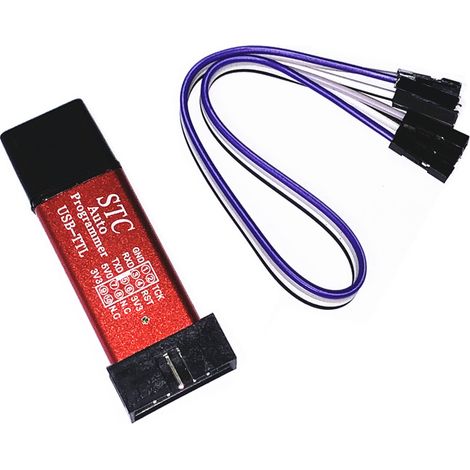 Câble de téléchargement automatique pour microcontrôleur STC, USB vers TTL, programmateur à démarrage à froid manuel, STCISP prend en charge 3,3/5 V.