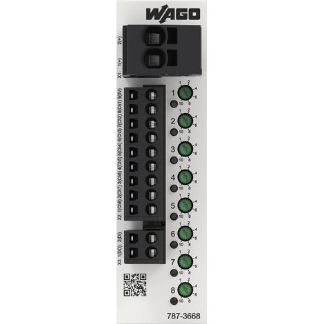 WAGO Schutzschalter 787-3668 DC 24 V elektronisch 8-kanalig 1 10 A einstellbar (1/3)