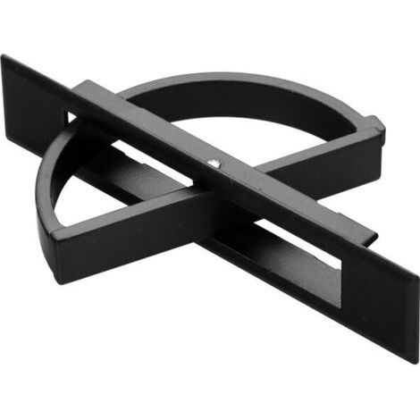 Tatami-Türgriff eingelassen, praktischer Türgriff eingelassen aus Zinklegierung, eingelassener Bodenknopf (schwarz) (1/5)