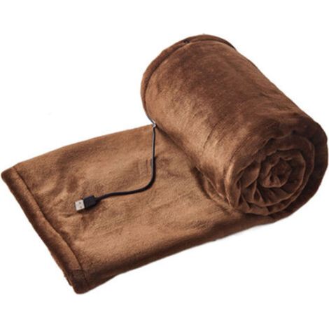 USB electric blanket for desk, electric leg cover, smart constant temperature blanket, brown