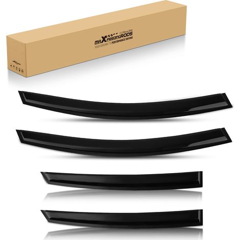 Rain Guards Wind Deflectors Visors for Ford Mondeo 2015-2022 Outside Mount Black (1/5)