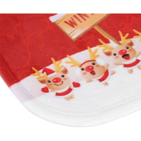 Tapis de porte de noël antidérapant, paillasson d'entrée, fournitures ménagères (1/5)