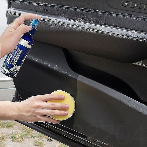Agent de revêtement réparateur pour plastiques automobiles, caoutchouc et plastiques extérieurs : nettoie, rafraîchit et restaure la brillance noire, scelle et ravive l'éclat.