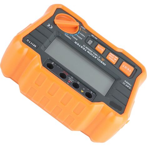 MH10 Digitales Isolationswiderstandsmessgerät, hochpräzises oranges Megohmmeter, misst Erdungs- und elektrische Isolationen (1/5)