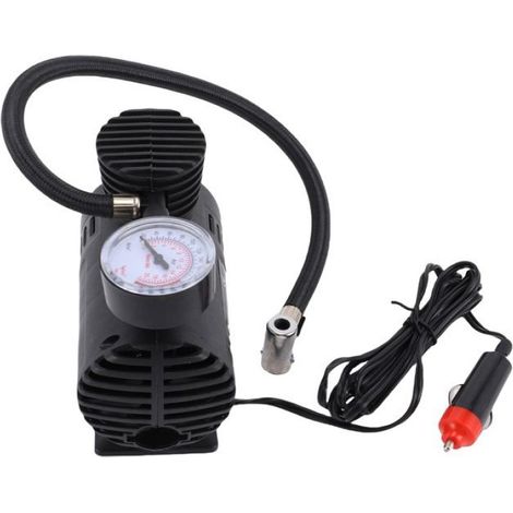 Compresseur D'Air Portable - 12 V - Jauge De Pression 300 PSI - Pour Pneus Vélo Et Ballons - 1 Pièce (1/4)