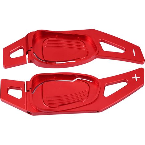 Volant de direction avec palettes de changement de vitesse pour Audi A5 S3 S5 S6 SQ5 RS3 RS6 RS7 (Rouge) (1/5)