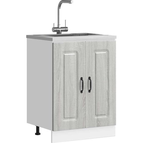 Spülenunterschrank Kalmar Grau Sonoma 60x46x81,5 cm