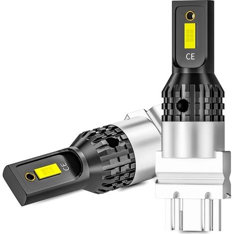 Lot de 2 ampoules LED T25 3157 6000 K, super lumineuses, 1156/1157, 7440 T20, for feux de stop et de recul(1156 ba15s P21W)