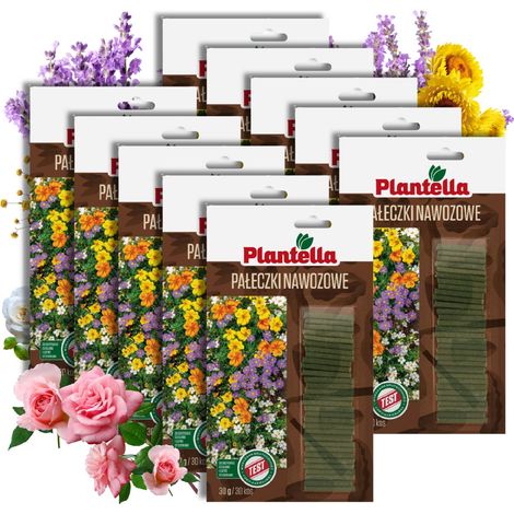 PLANTELLA Düngerstäbchen für Blumenpflanzen - Universaldünger 300 Stück.