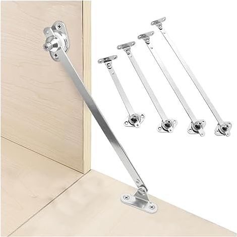 yaoqijie 2-teilige Schranktür-Stützstange, untere Türheberstütze, Möbelschranktür, Küchenschrankscharniere, Schrankmontagehalterung, langlebig (Farbe: 10 Zoll) (1/5)