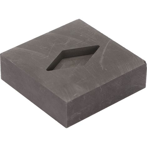 Les dimensions extérieures du moule en graphite en forme de losange pour lingots d'or et d'argent sont de 505015 mm. (1/5)