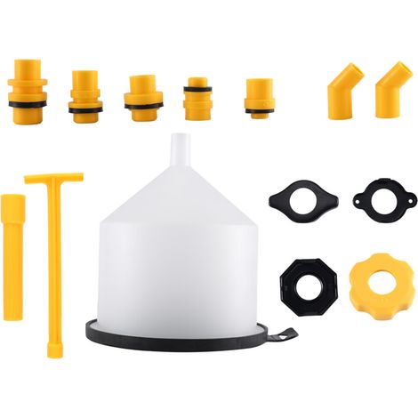 Kit de 15 piezas de embudo para llenar el refrigerante del radiador del coche, a prueba de derrames.