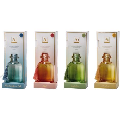 1 Pezzo Diffusore Profumo con Bastoncini 150 ml 4 Fragranze