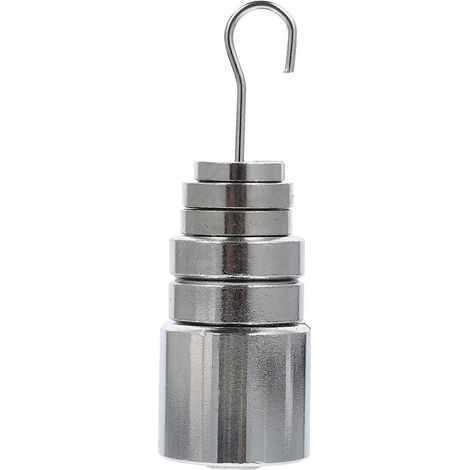 jeu de masses à fentes professionnelles avec outil d'équilibrage et support-11X3.5X3.5CM-Silver (1/3)