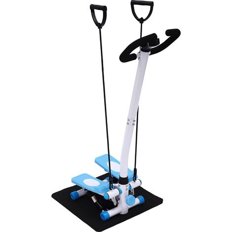 Stepper Fitness Stepper Appareil de fitness pour jambes/bras Résistance avec guidon Capacité de charge 150 kg pour perdre du poids, concevoir et entraîner 29 x 39 x 110 cm (1/5)