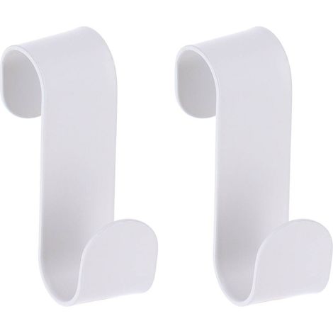 Set di 2 ganci in metallo da appendere alla struttura - bianco opaco - Tendance