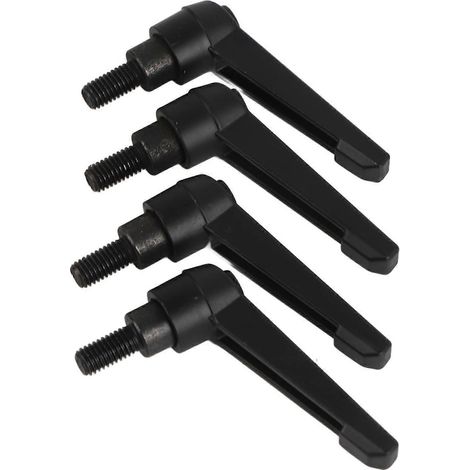 4 boutons métalliques, poignée de montage réglable, filetage extérieur M8 (16 mm)