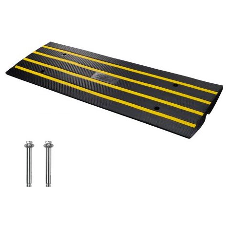 Rampe de Seuil Hauteur 6 5 cm Rampe Trottoir Caoutchouc Capacité (1/5)