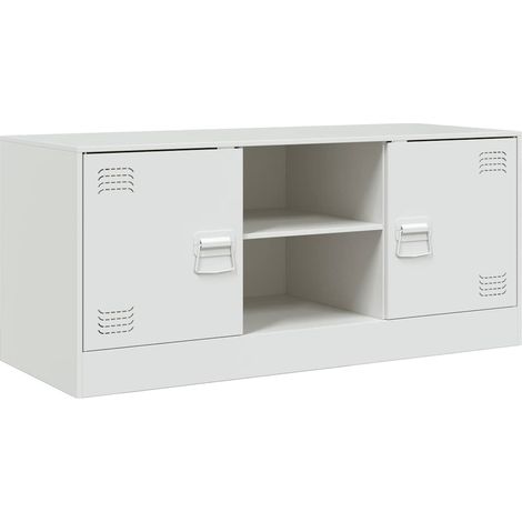 Maison Exclusive - TV-Schrank Weiß 99x39x44 cm Stahl