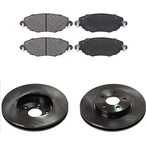 KIT FRENI ANTERIORI compatibile con JAGUAR X-TYPE (X400) - DISCHI + PASTIGLIE OEM: FDB1425 / 17151 /SOSTITUZIONE DIRETTA/BASSA POLVERE/SILENZIOSO (1/5)