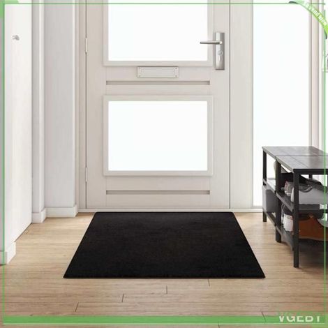 Tapis couloir - FAFЕISY - Design moderne - Noir - 100 x 250 cm - Antidérapant (1/5)