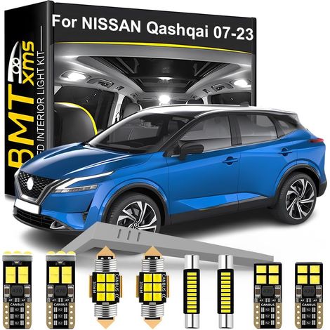 Kit d'éclairage LED intérieur pour voiture - Remplacement pour Qashqai J10 J11 J12 2007-2023, éclairage intérieur blanc 6000K , 14 pièces (1/5)