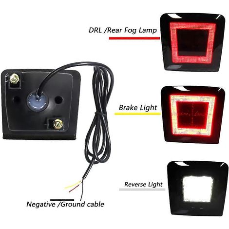 Rücklicht-Bremslicht-Einheit, Nebelscheinwerfer hinten, V-151811 370Z Schwarz--
