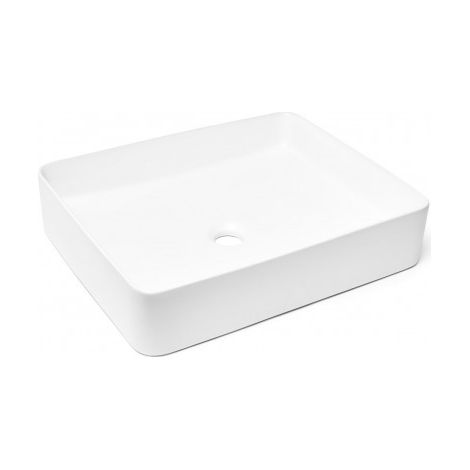Swiss Aqua Technologies Set lavabo freestanding Infinitio 50x40cm + scarico, bianco (SATINF5040M-SETBP)