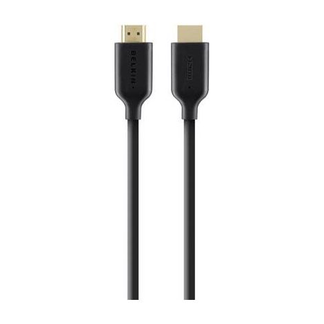 F3Y021BT1M Belkin Câble HDMI High Speed avec Ethernet - 1 mètre (F3Y021BT1M) - Câble HDMI Premium Plaqué Or avec Ethernet - 1 mètre (1/2)