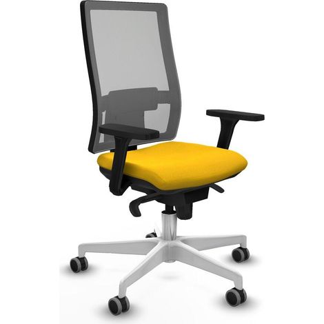 Piqueras y Crespo Horna Chaise de bureau jaune confortable (1/3)