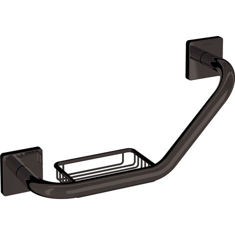 Inda - Maniglione con cestino portaoggetti Forum Quadra L.43 cm