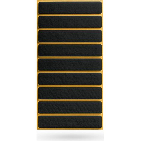 Filzgleiter 15 x 80 mm selbstklebend schwarz (1/2)