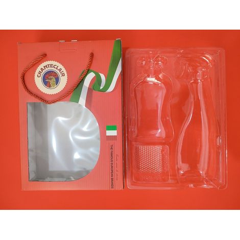 Fourniture directe de boîtes cadeaux en carton ondulé blanc, imprimées en offset et disponibles en stock, avec des motifs à fenêtres et ajourés, notamment une boîte en carton ondulé en trois parties r (1/2)