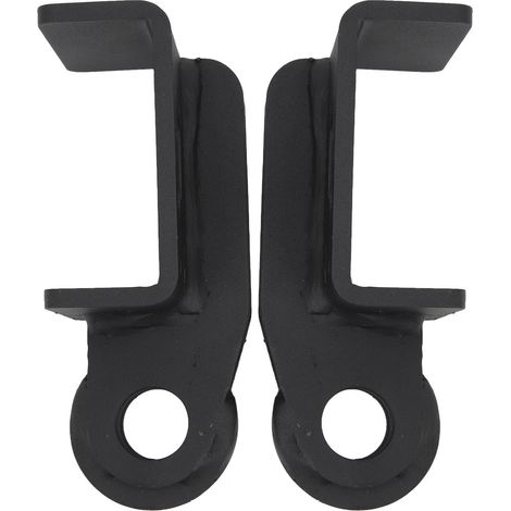 Support d'attelage avant pour remorque, noir, vendu par paire, compatible avec Toyota Tacoma 2009-2023. (1/5)